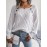 Solid Cable Knit Sweater, Casual Crew Neck Long Sleeve Sweater, Women's Clothing