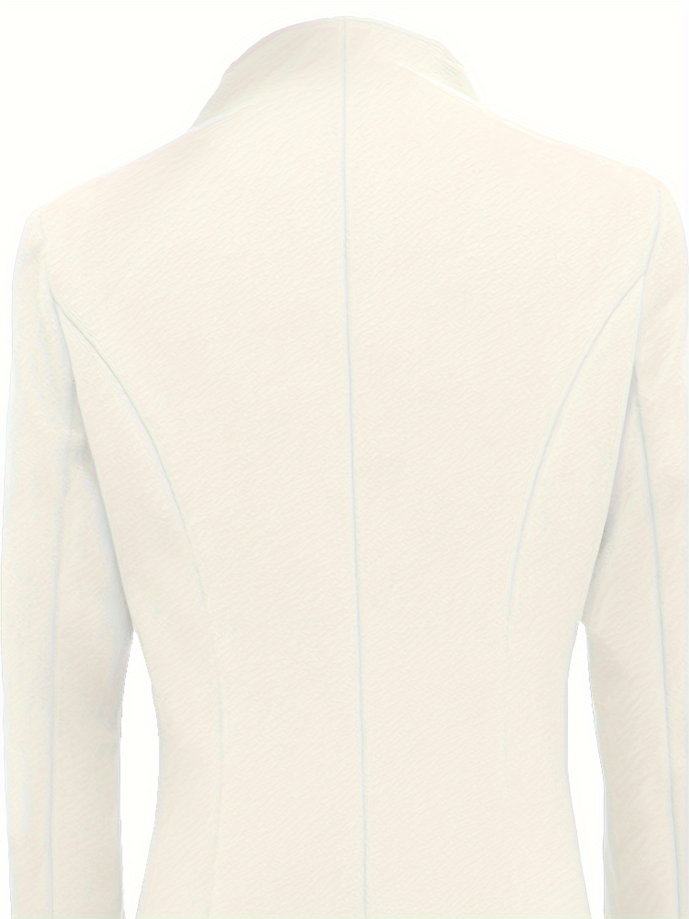 single breasted solid coat, single breasted solid coat elegant long sleeve versatile outerwear womens clothing details 24