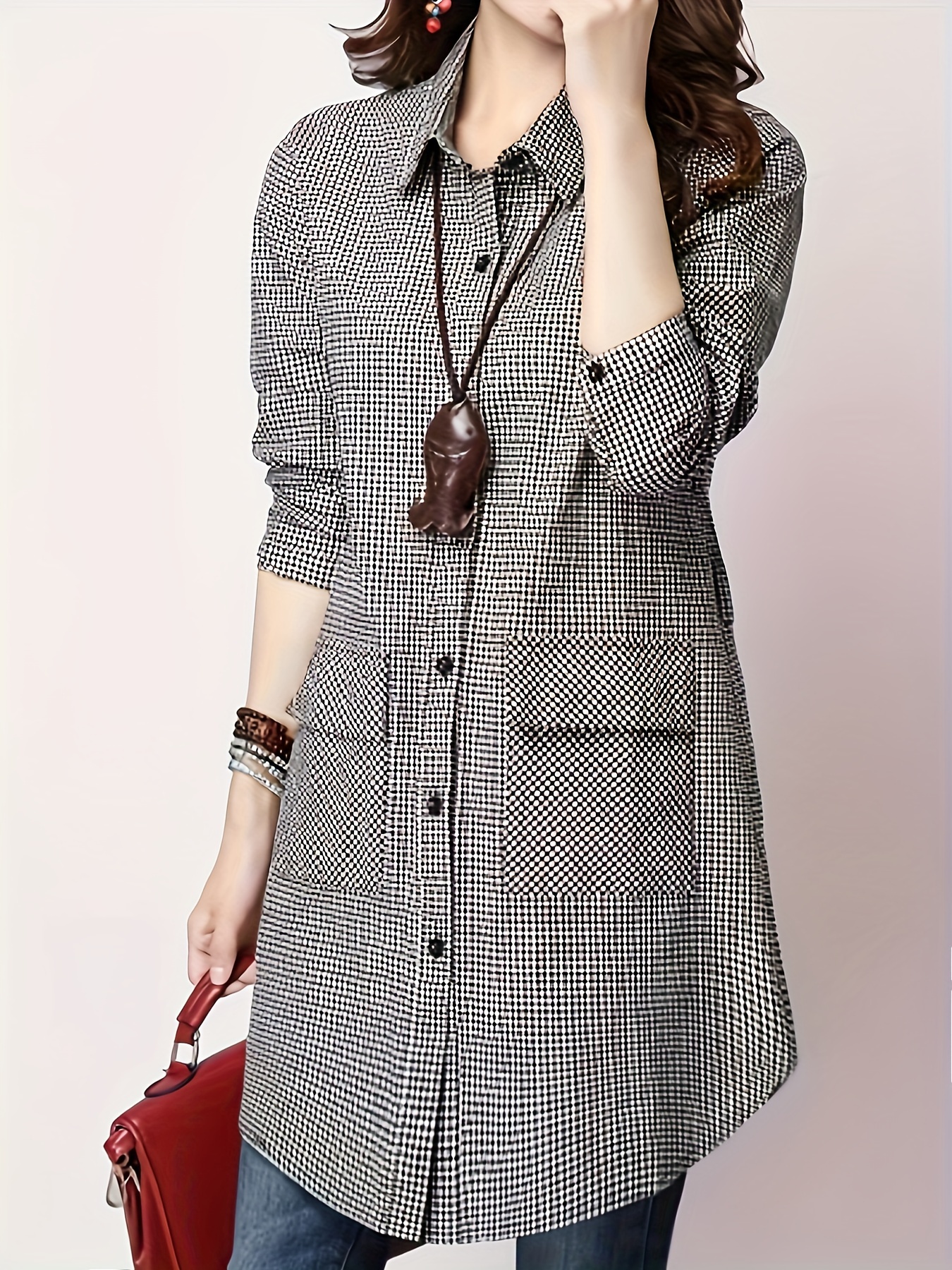 格子纹理高清特写